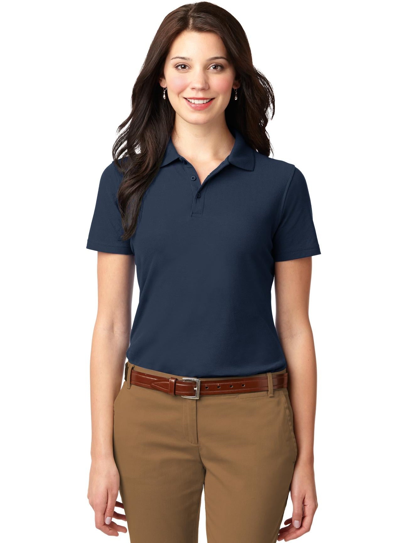 OUTLET-Port Authority Ladies Stain-Resistant Polo