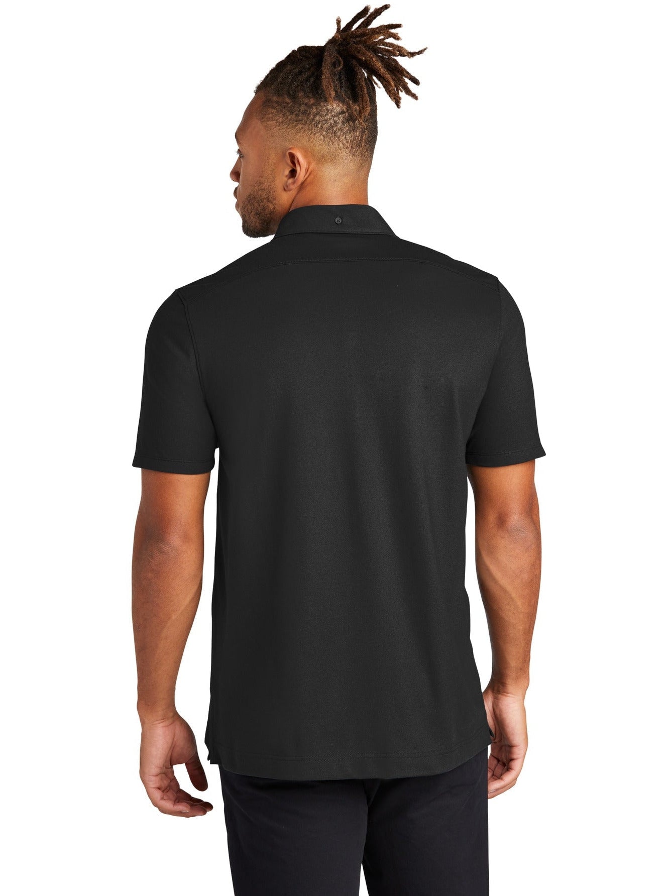 Mercer+Mettle Stretch Pique Full-Button Polo