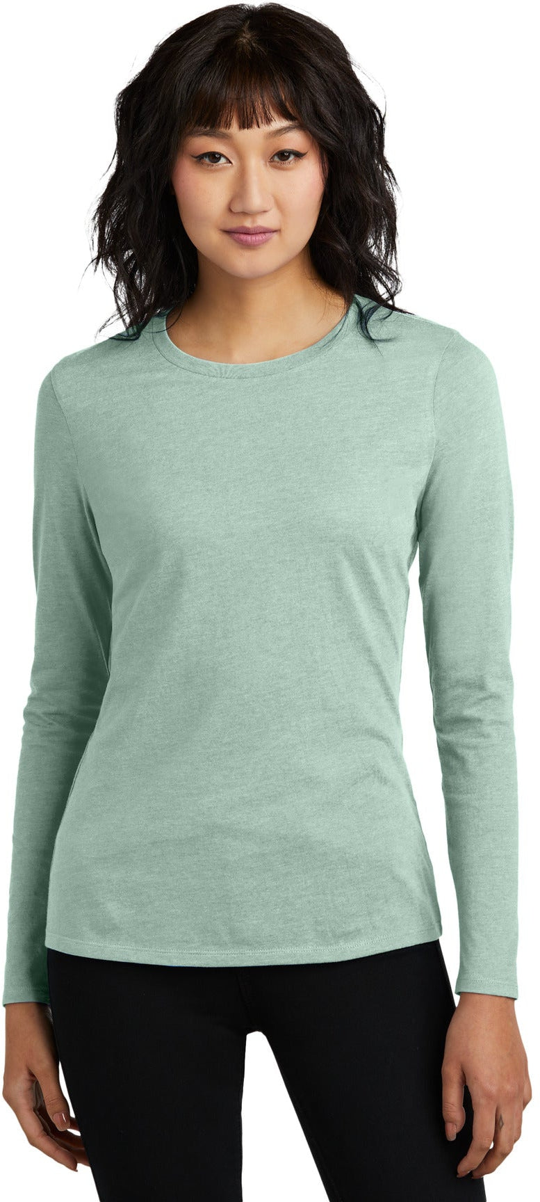 District Ladies Perfect Blend CVC Long Sleeve Tee