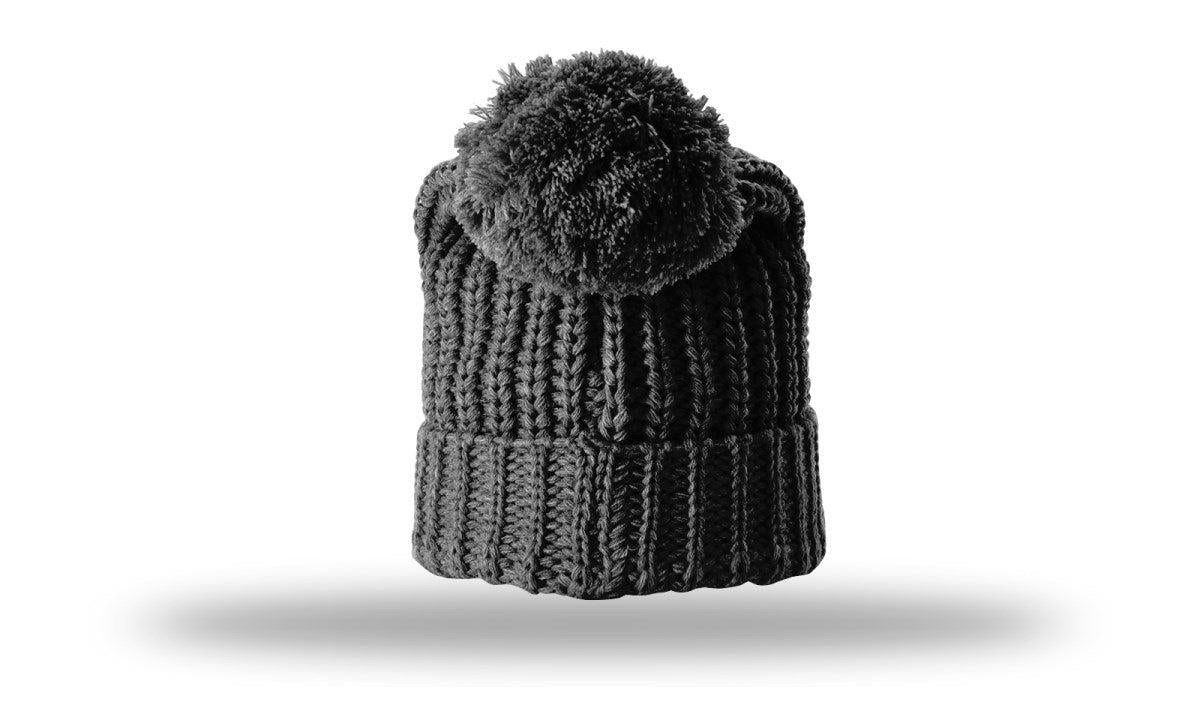 Richardson Chunk Cable Beanie W/ Cuff & Pom