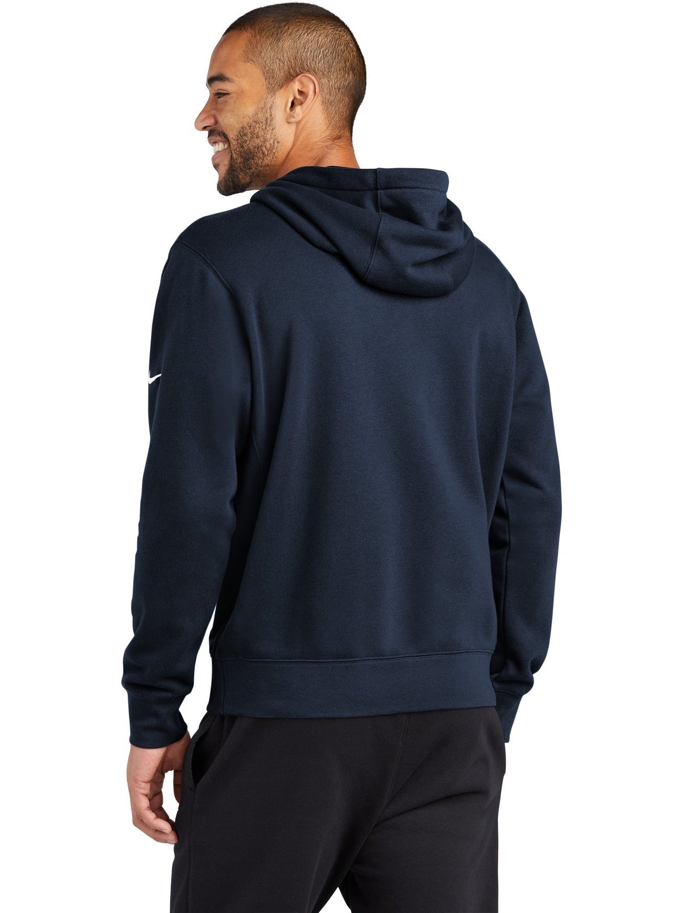 NIKE Club Fleece Sleeve Swoosh Pullover Hoodie