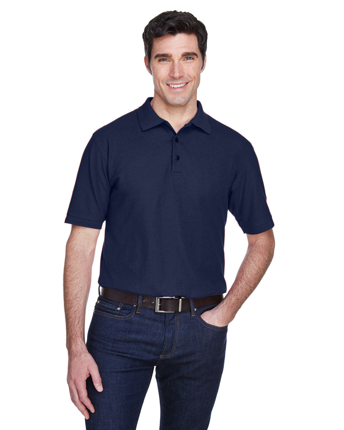 OUTLET-UltraClub Whisper Pique Polo Shirt