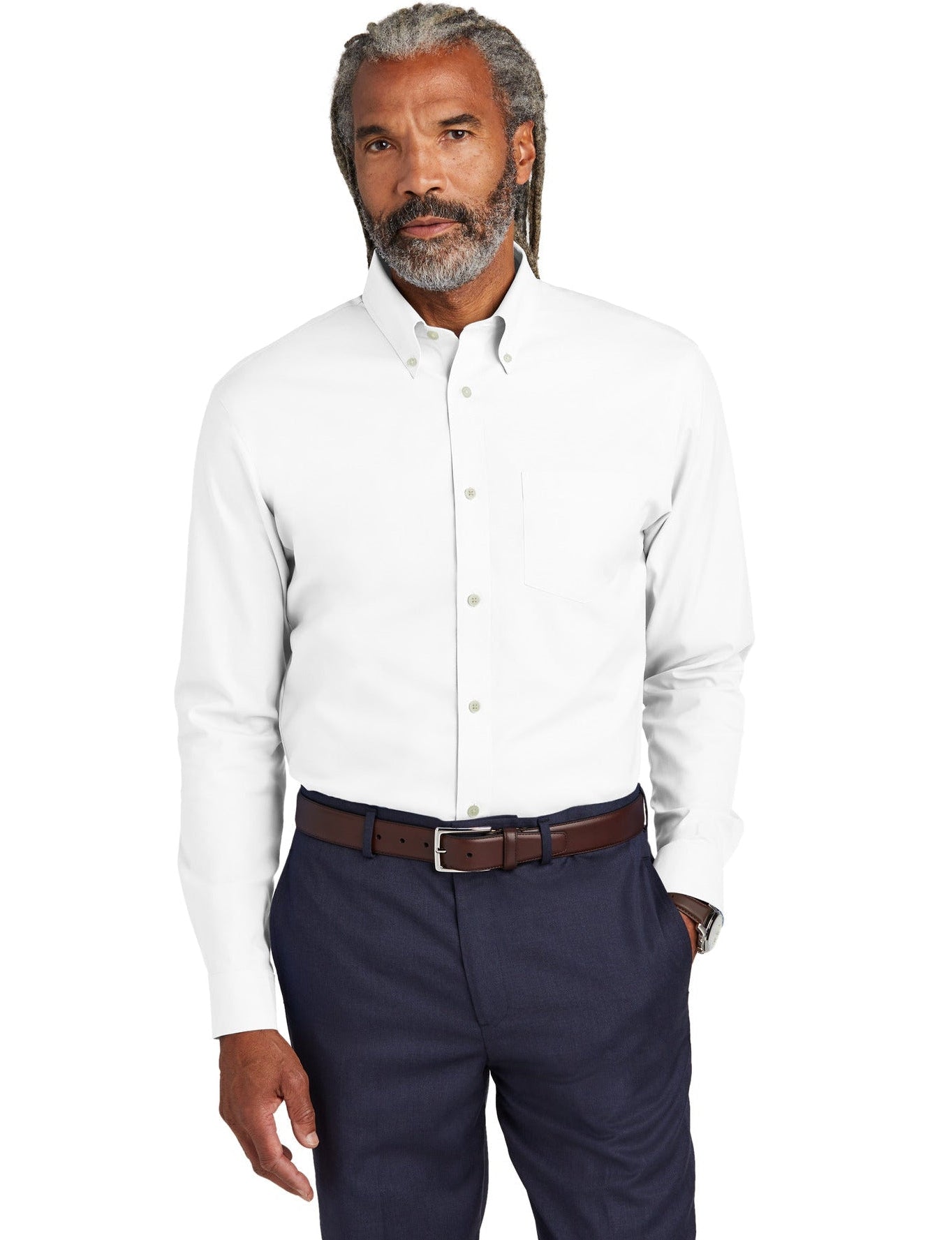 OUTLET-Brooks Brothers Wrinkle-Free Stretch Pinpoint Shirt