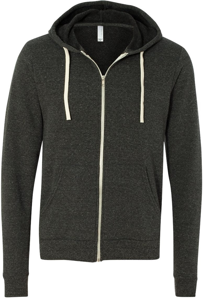 Bella+Canvas Unisex Triblend Sponge Fleece Full-Zip Hoodie