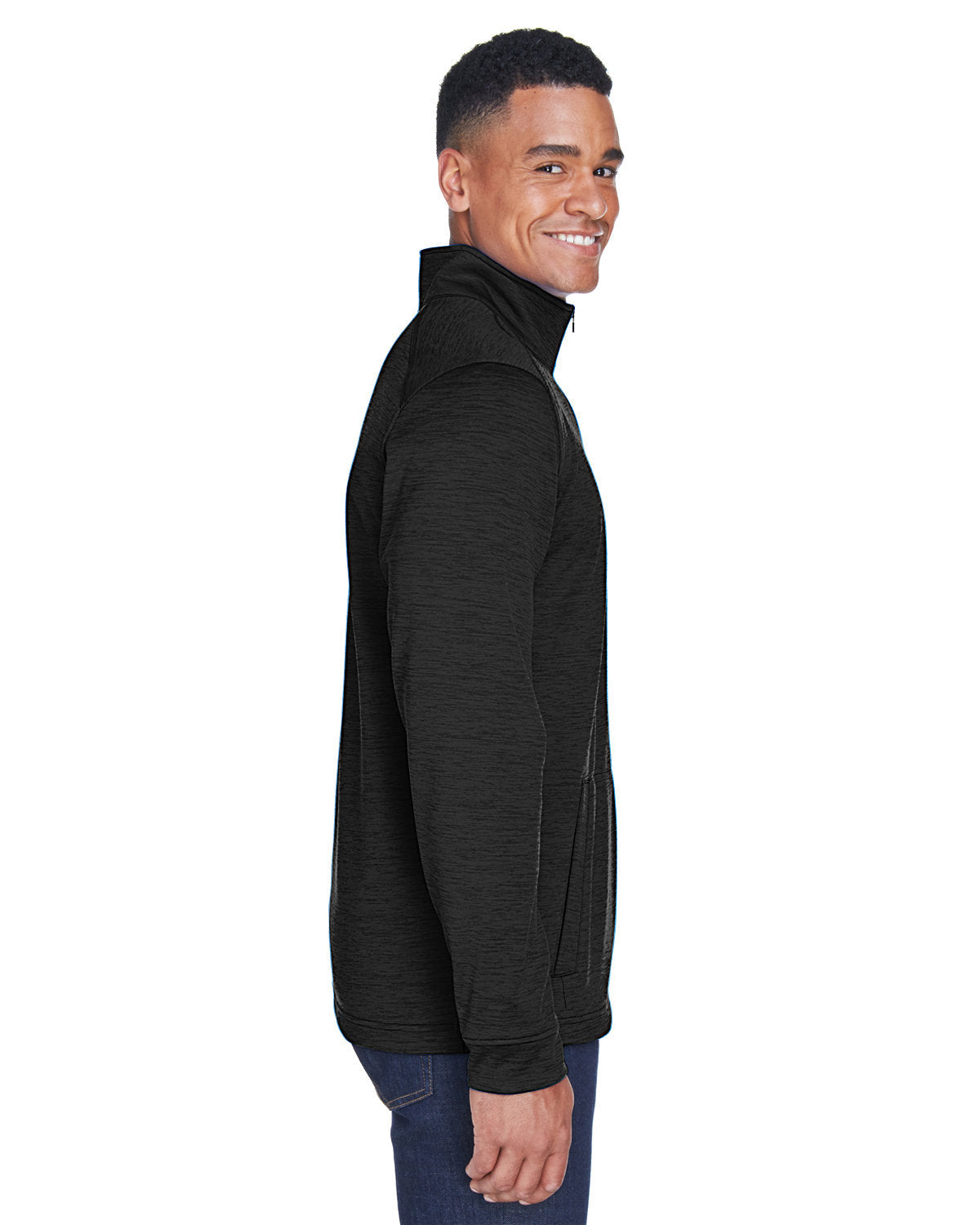 OUTLET-Devon & Jones Newbury MÃ©lange Fleece Quarter-Zip