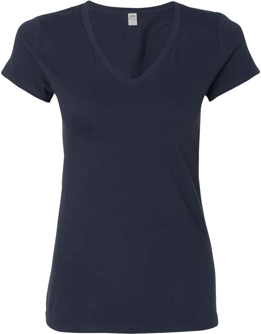 Fruit of the Loom Sofspun Ladies V-Neck T-Shirt