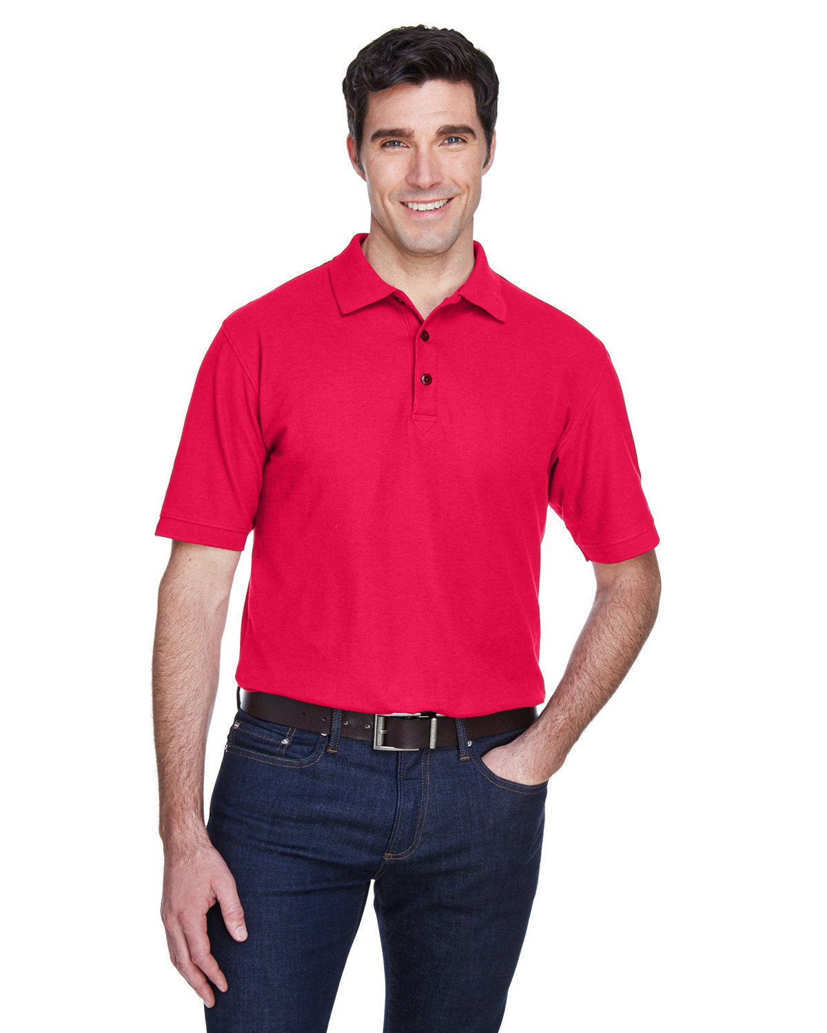 OUTLET-UltraClub Whisper Pique Polo Shirt