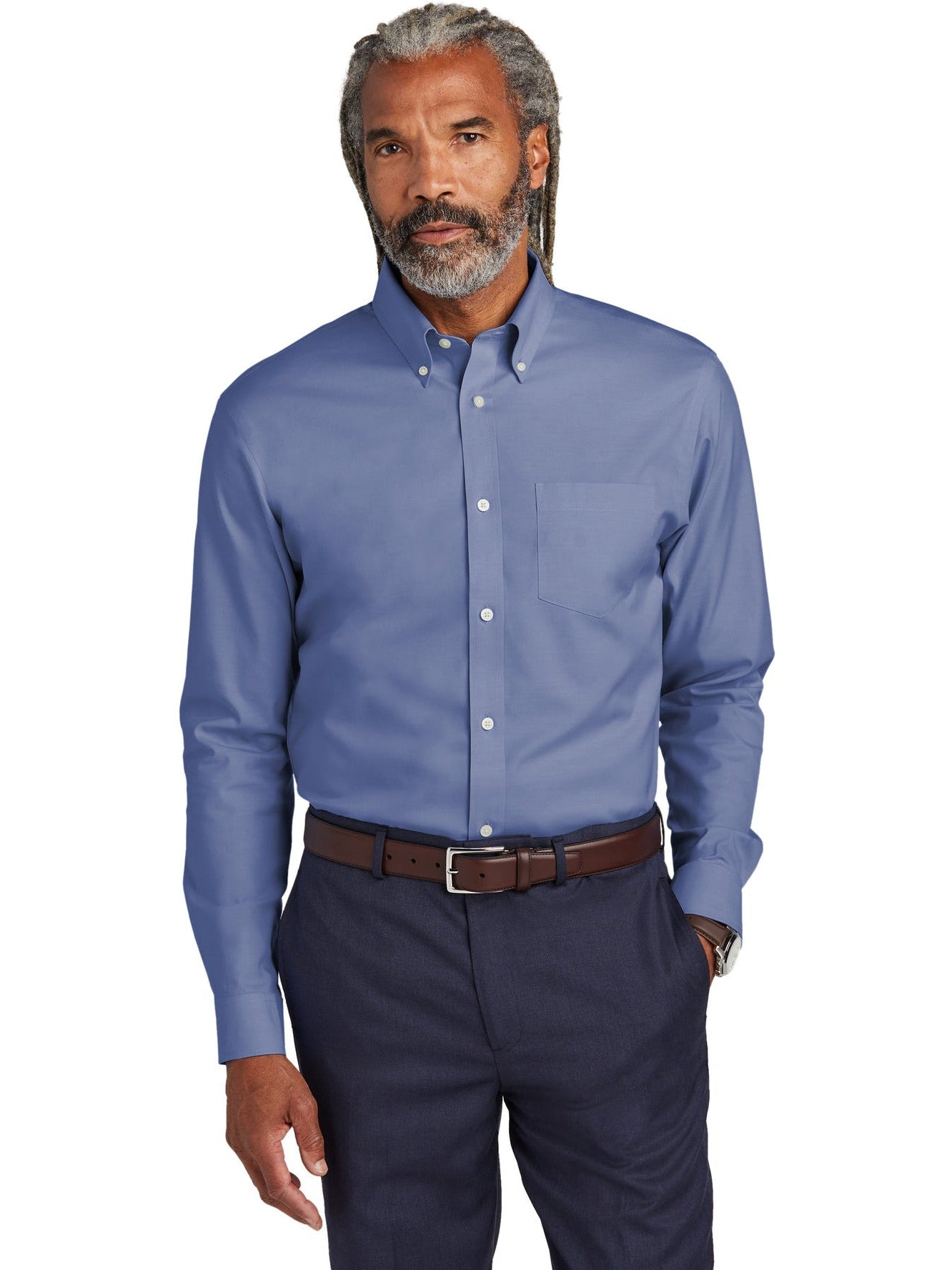 OUTLET-Brooks Brothers Wrinkle-Free Stretch Pinpoint Shirt