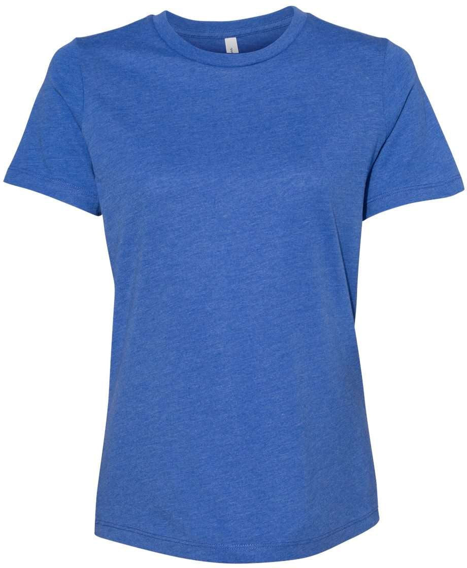 Bella+Canvas Womenâs Relaxed Fit Heather CVC Tee