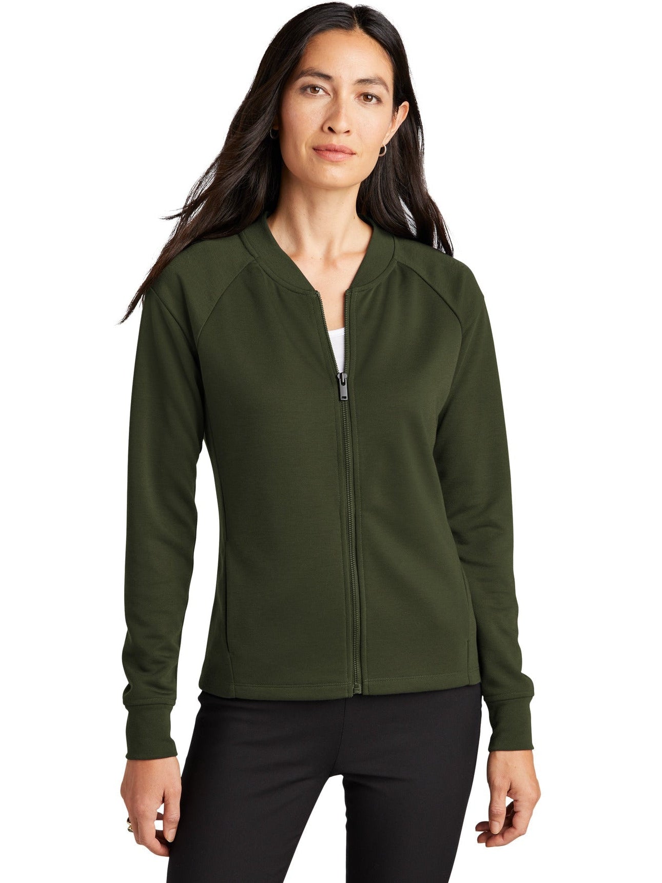 OUTLET-Mercer+Mettle Ladies Double-Knit Bomber