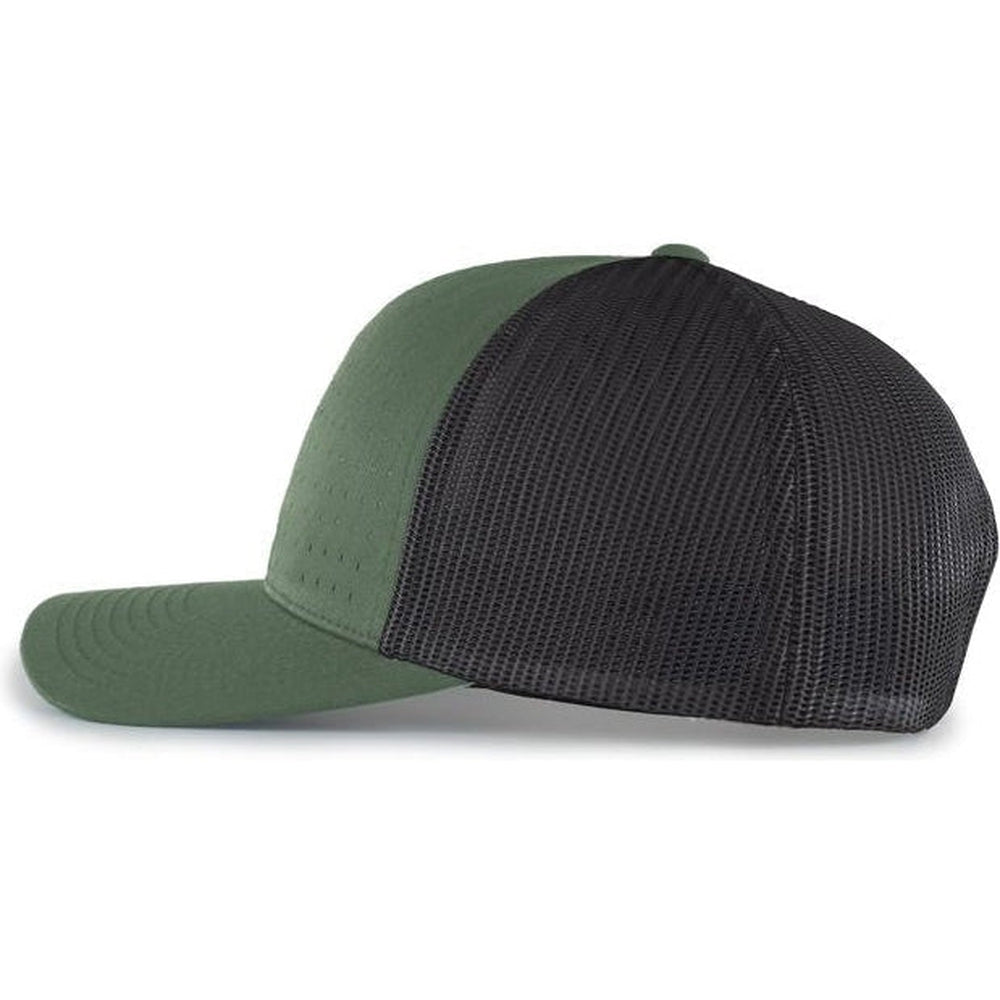 Pacific Headwear Perforated 5-Panel Trucker Snapback Cap