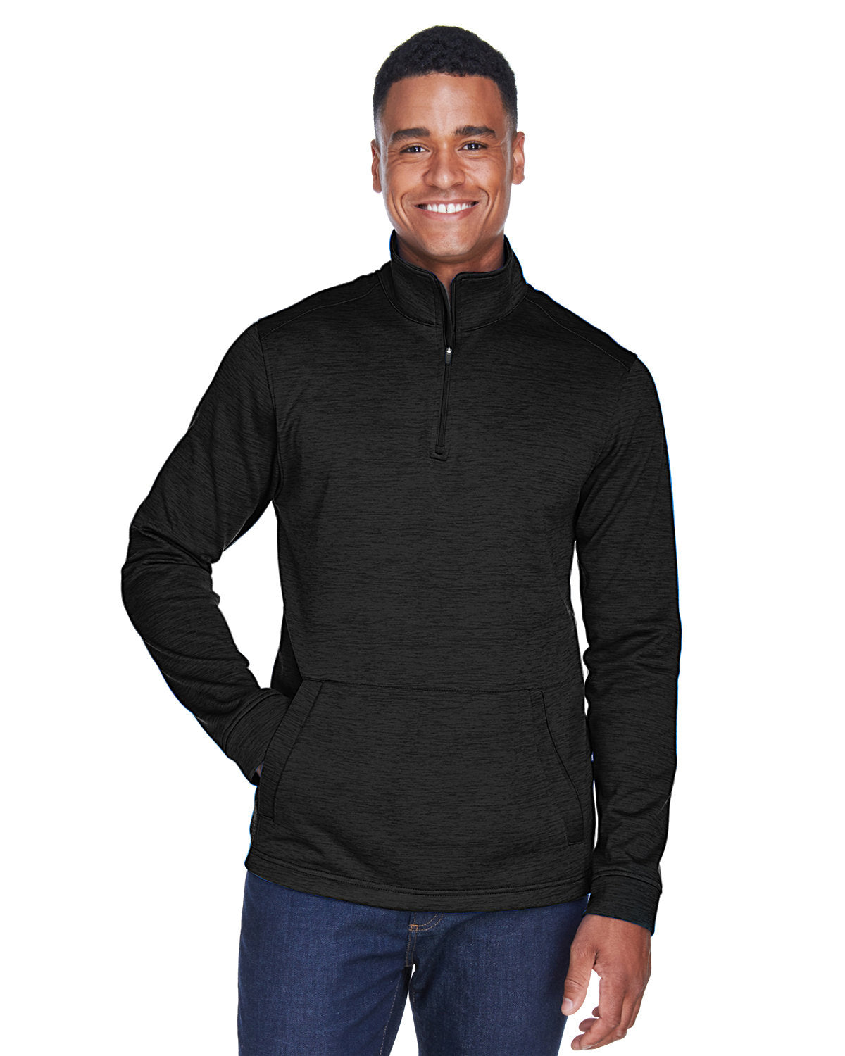 OUTLET-Devon & Jones Newbury MÃ©lange Fleece Quarter-Zip