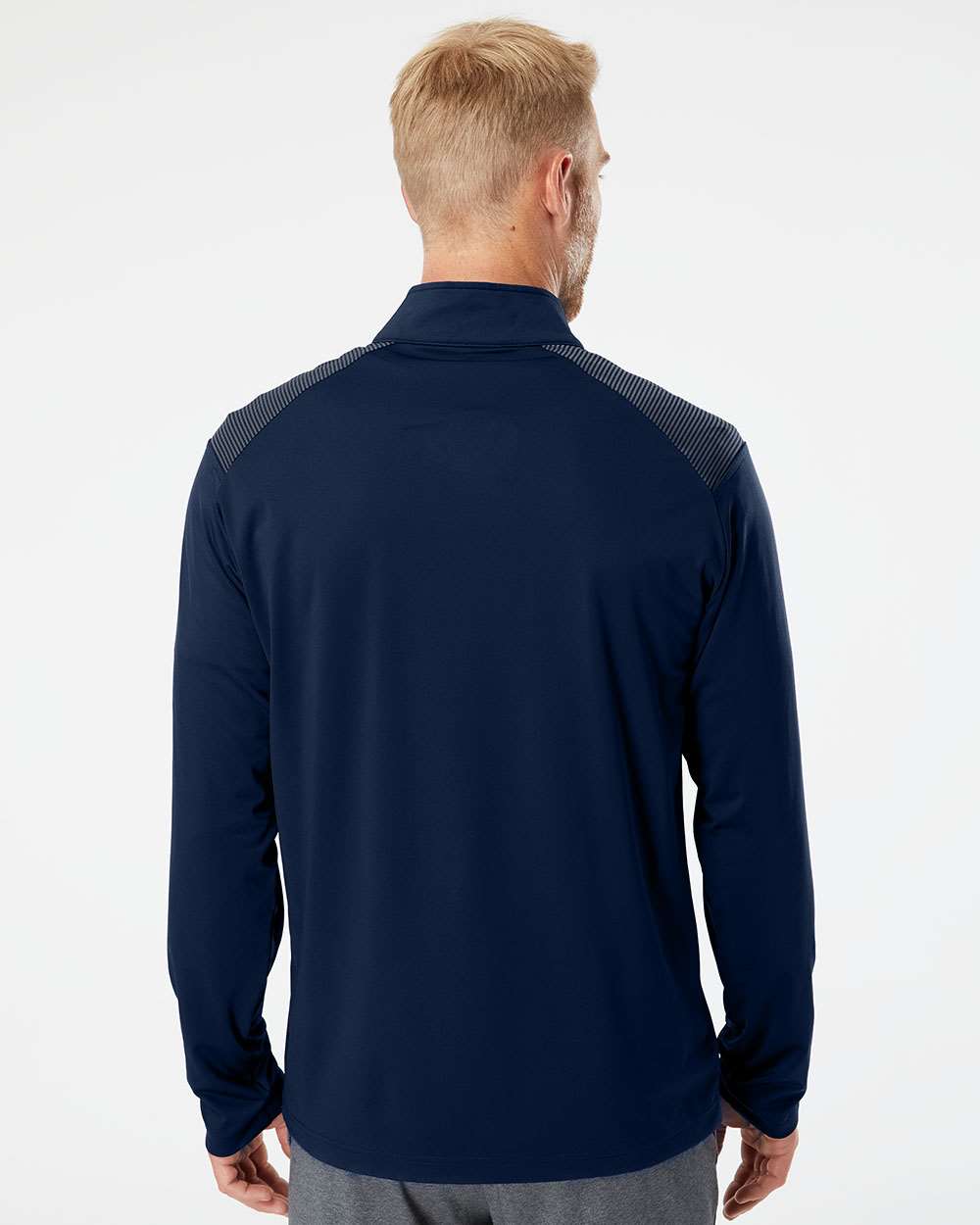 Adidas Shoulder Stripe Quarter-Zip Pullover