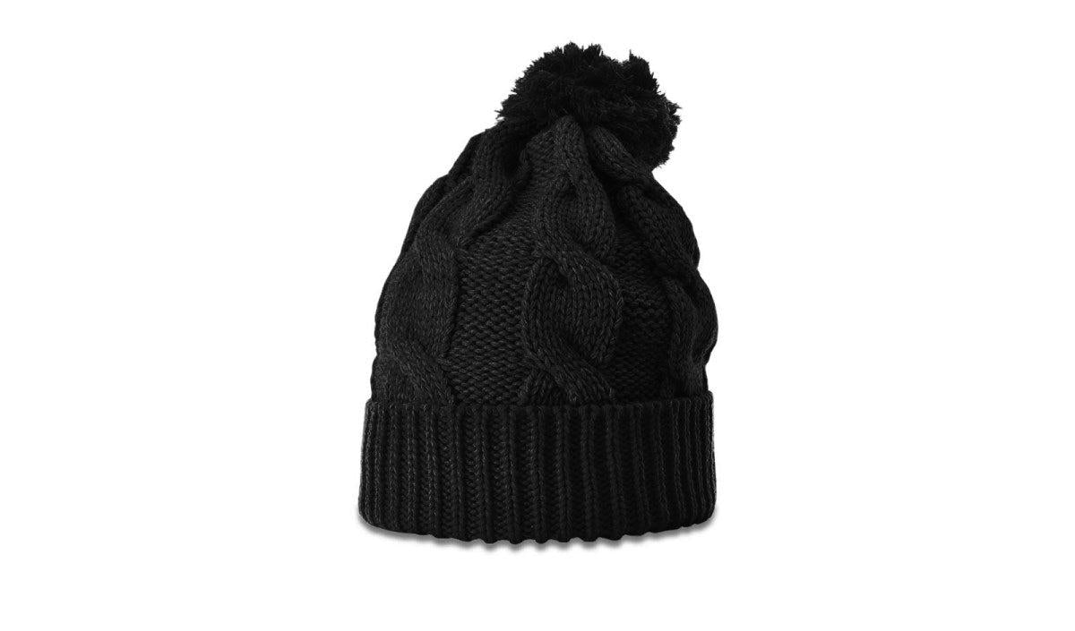 Richardson Chunk Twist Knit Beanie W/ Cuff & Pom