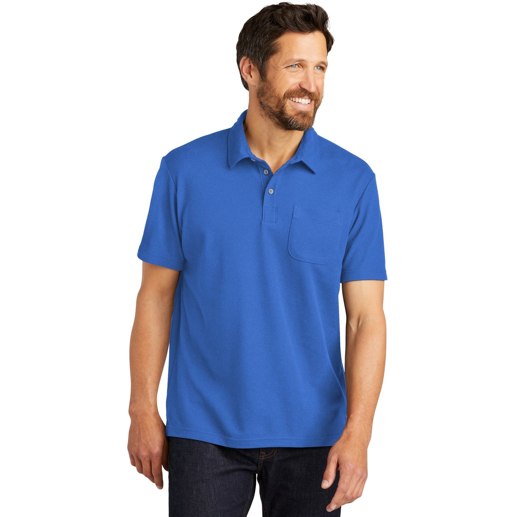Port Authority C-Free Cotton Blend Pique Pocket Polo