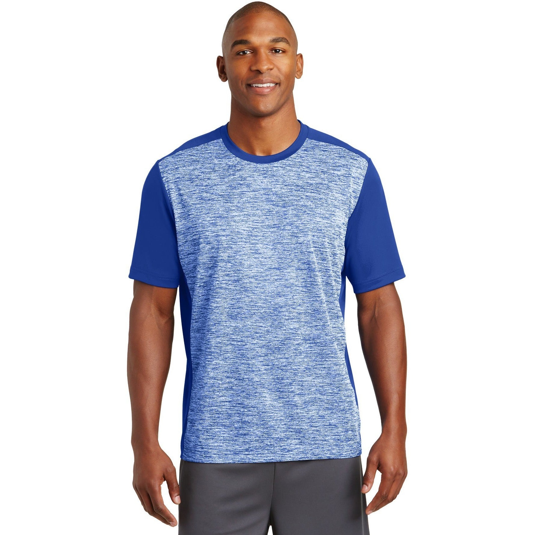 CLOSEOUT - Sport-Tek PosiCharge Electric Heather Colorblock Tee