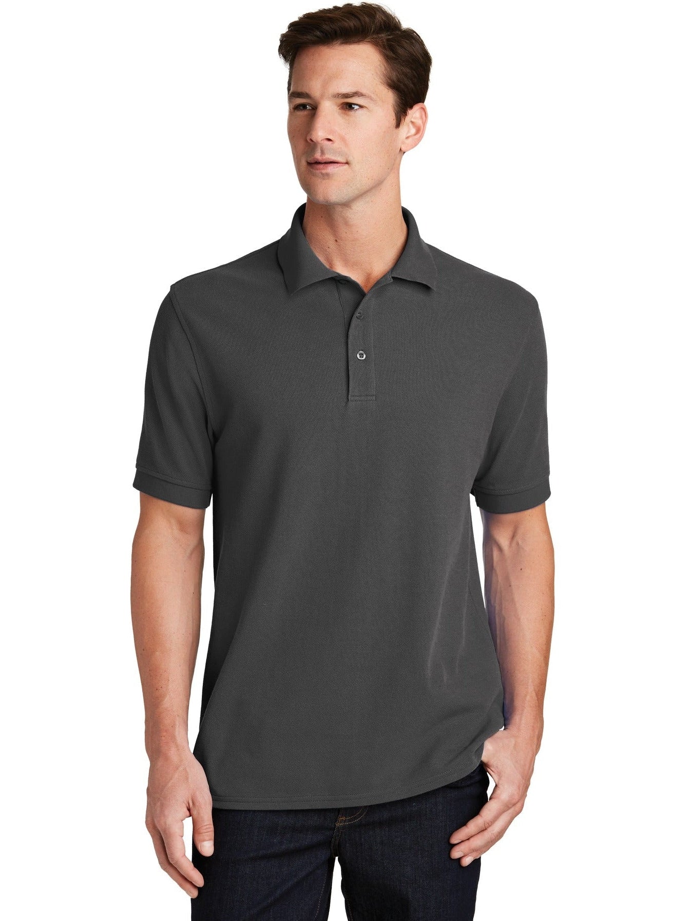 OUTLET-Port Authority Combed Ring Spun Pique Polo