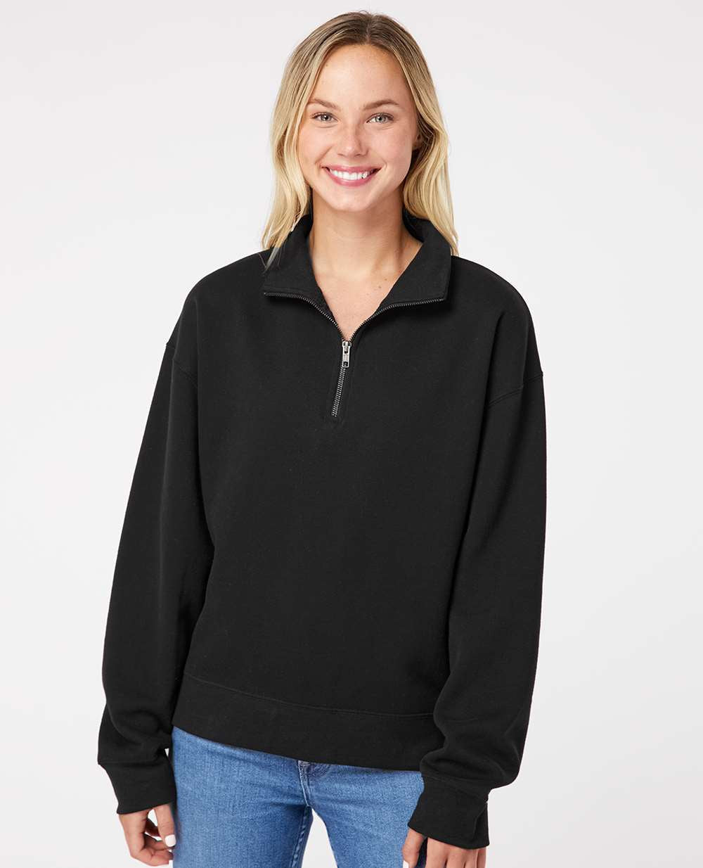 MV Sport Ladies Sueded Fleece Quarter-Zip Sweatshirt