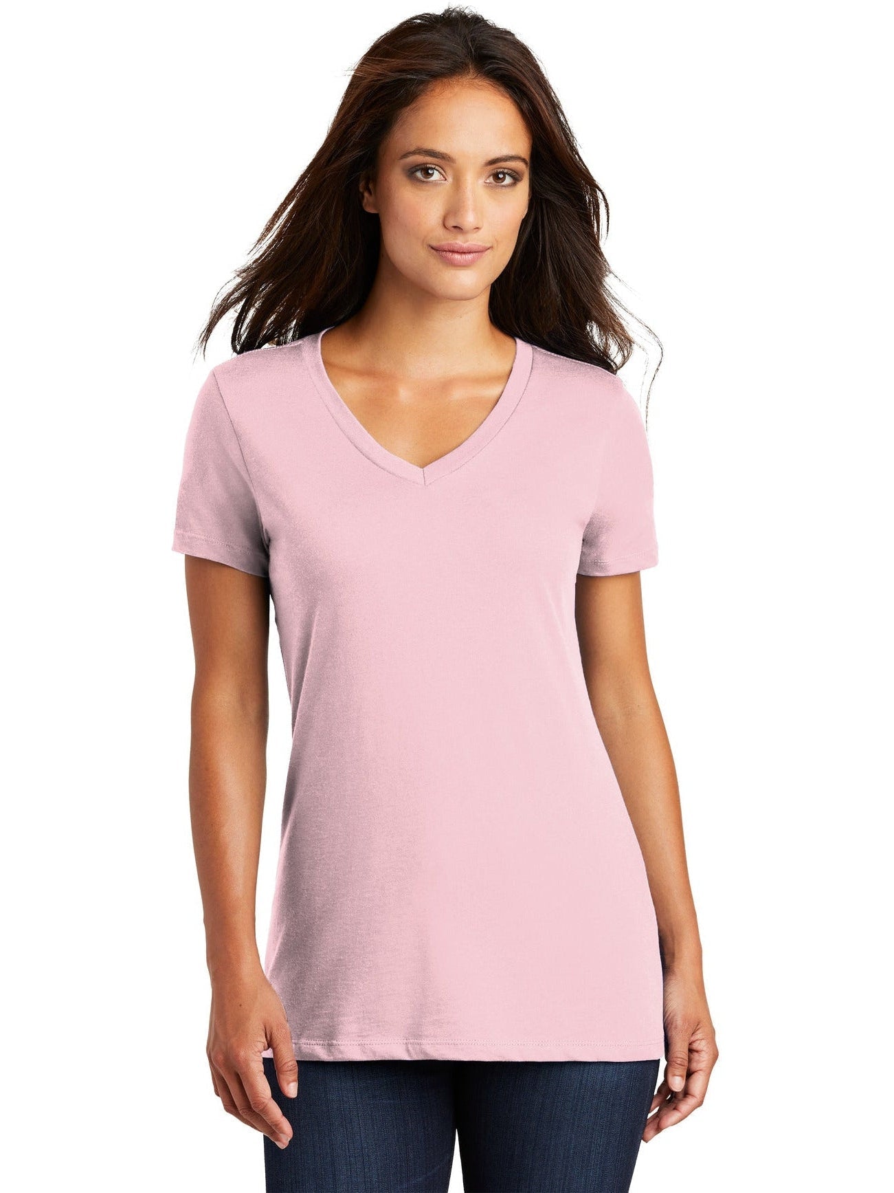 OUTLET-District Ladies Perfect Weight V-Neck Tee