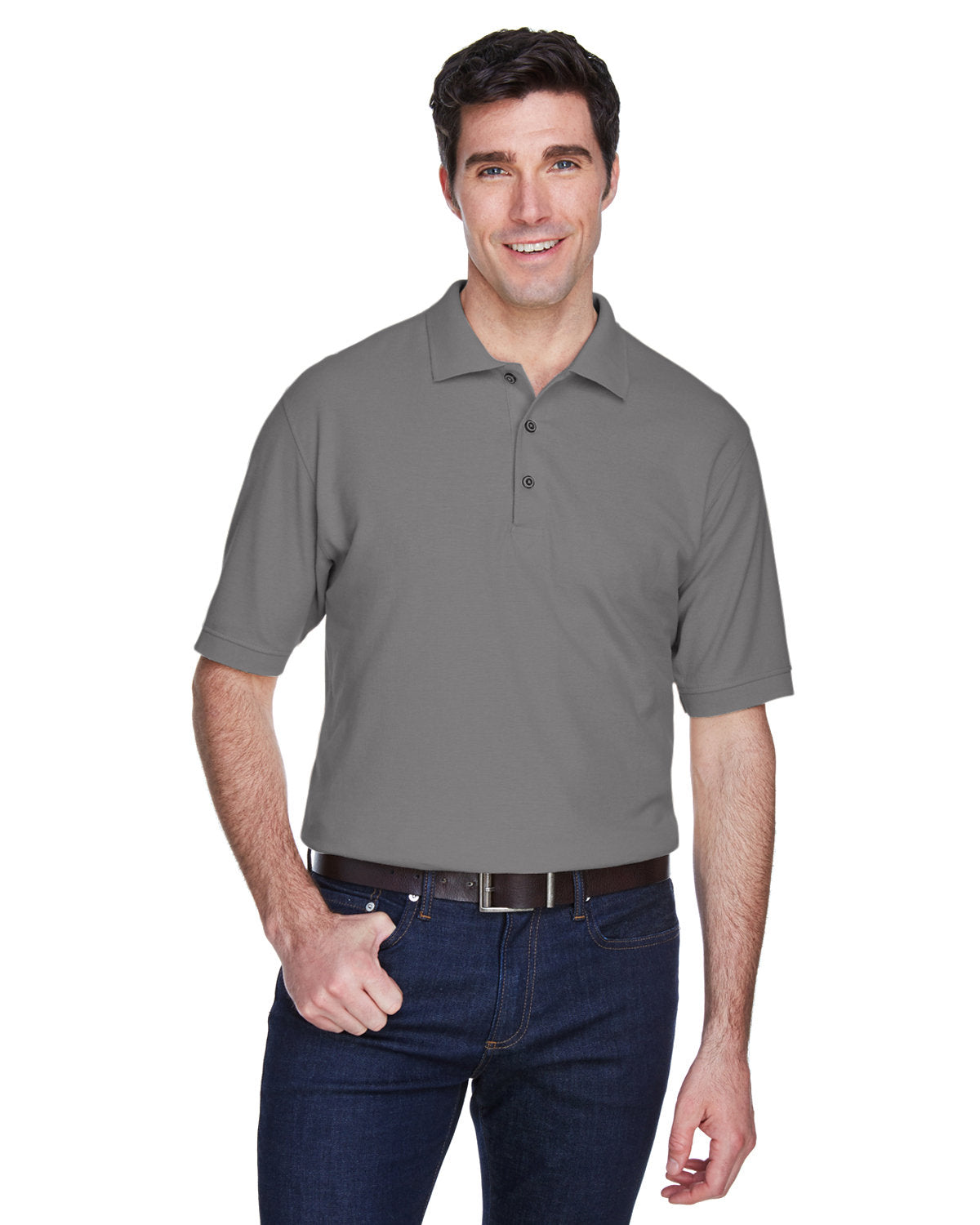 OUTLET-UltraClub Whisper Pique Polo Shirt