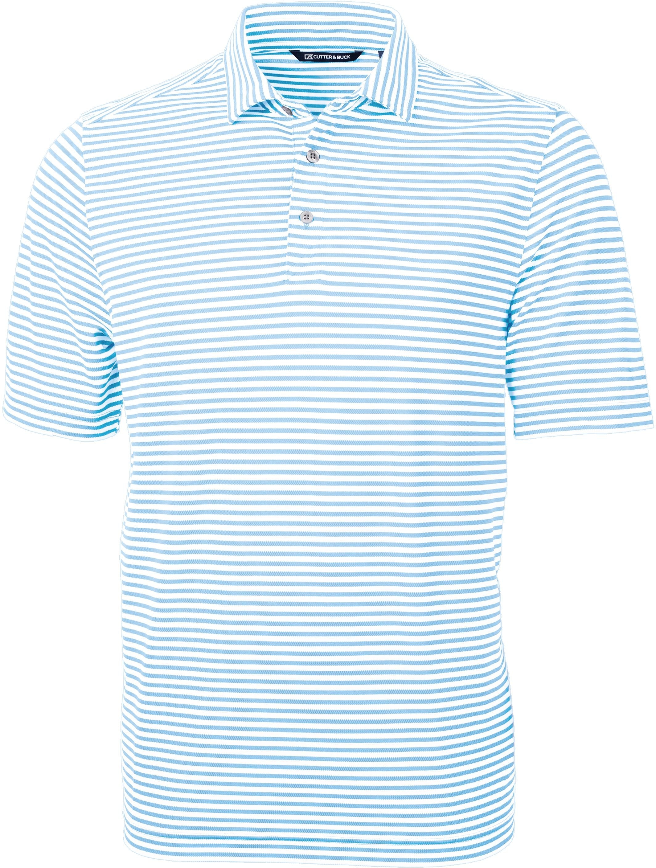 OUTLET-Cutter & Buck Virtue Eco Pique Stripe Recycled Polo