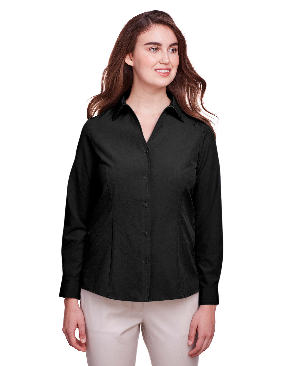 OUTLET-UltraClub Ladies Bradley Performance Woven Shirt