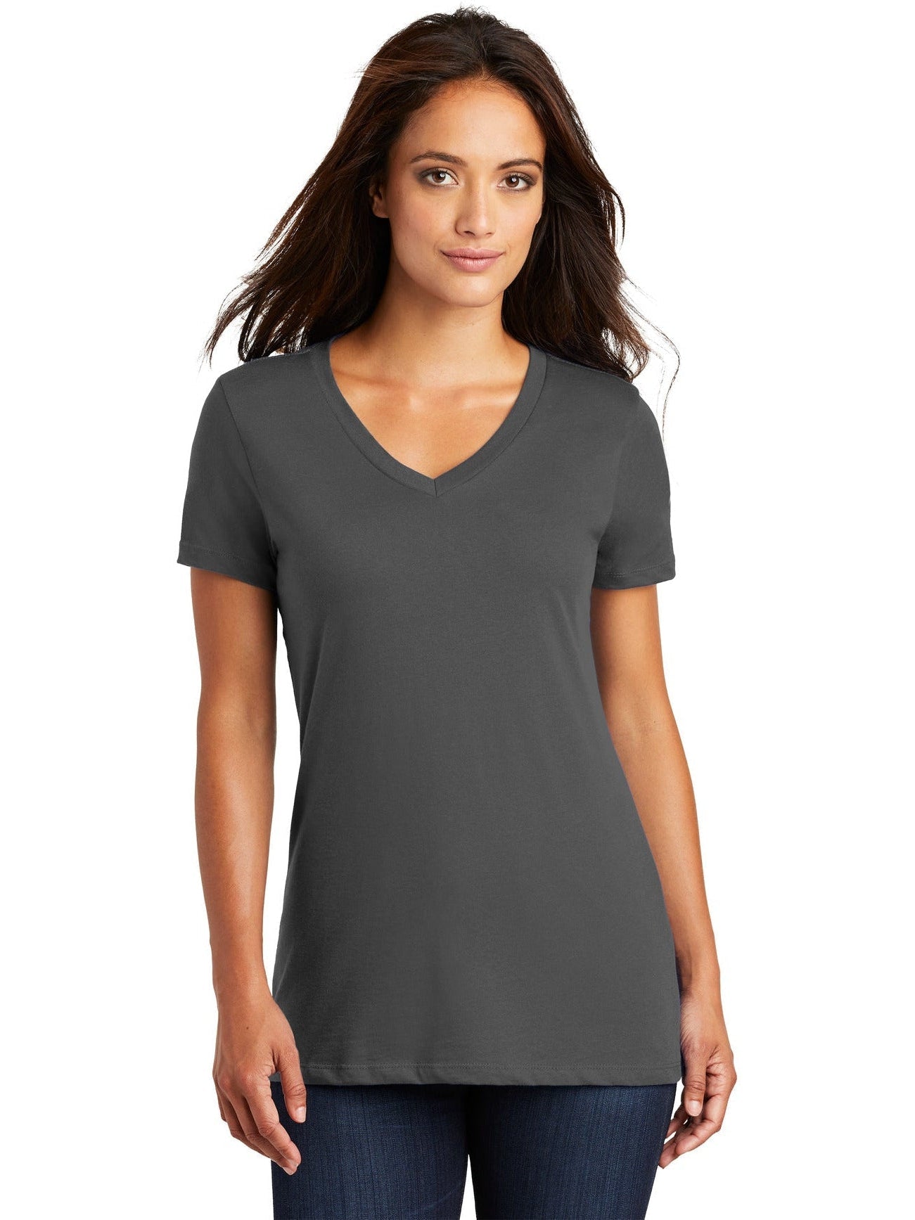 OUTLET-District Ladies Perfect Weight V-Neck Tee