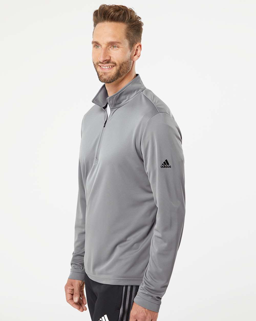 OUTLET-Adidas Lightweight Quarter-Zip Pullover