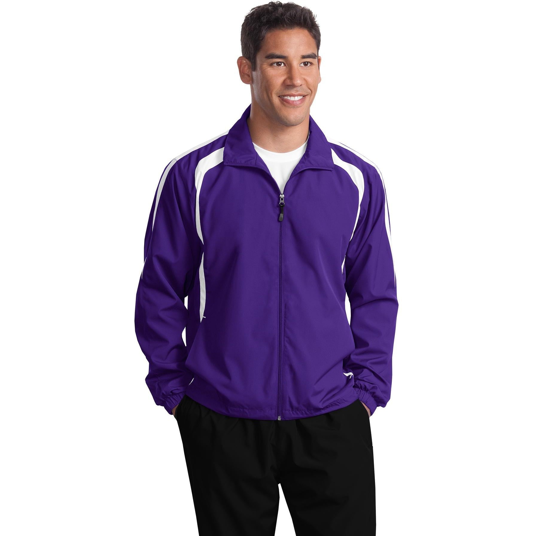 CLOSEOUT - Sport-Tek Tall Colorblock Raglan Jacket