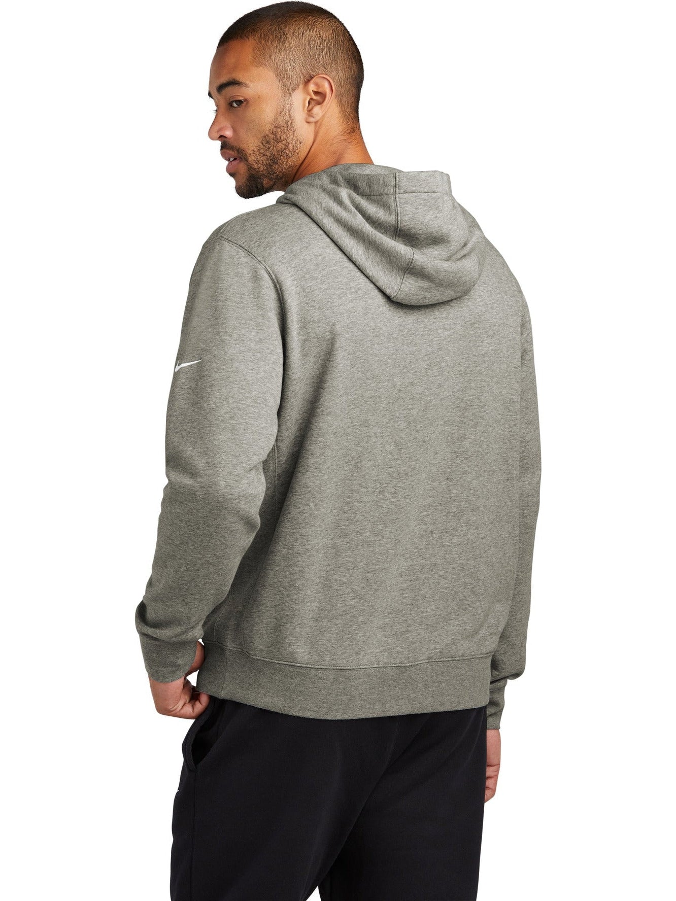 NIKE Club Fleece Sleeve Swoosh Pullover Hoodie