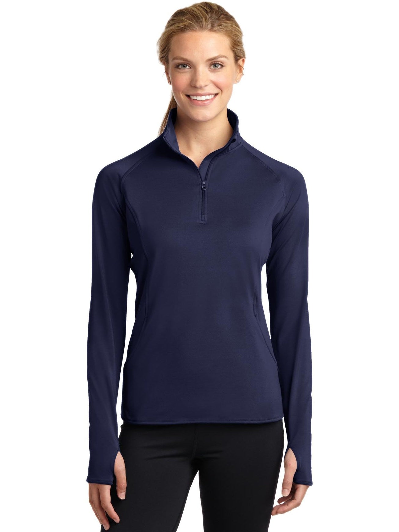 OUTLET-Sport-Tek Ladies Sport-Wick Stretch 1/2-Zip