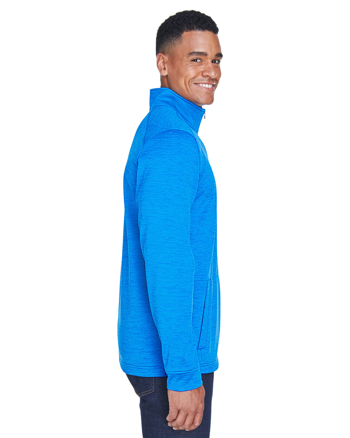 OUTLET-Devon & Jones Newbury MÃ©lange Fleece Quarter-Zip