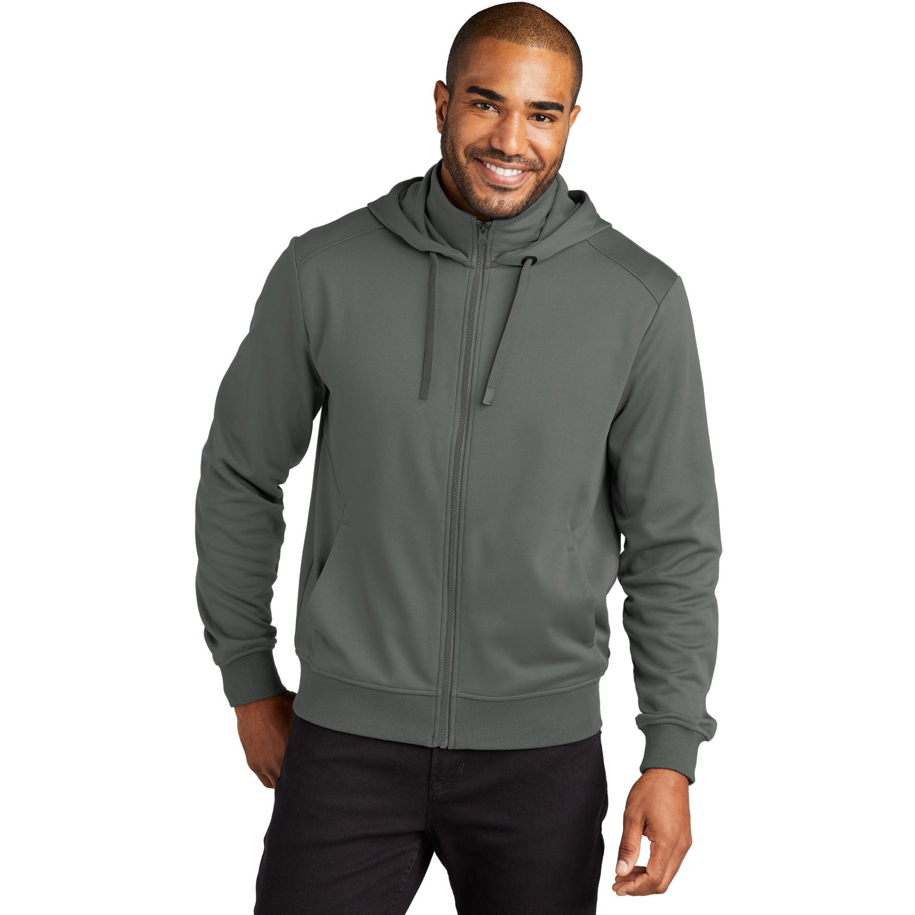 Port Authority Smooth Fleece Hooded Jacket