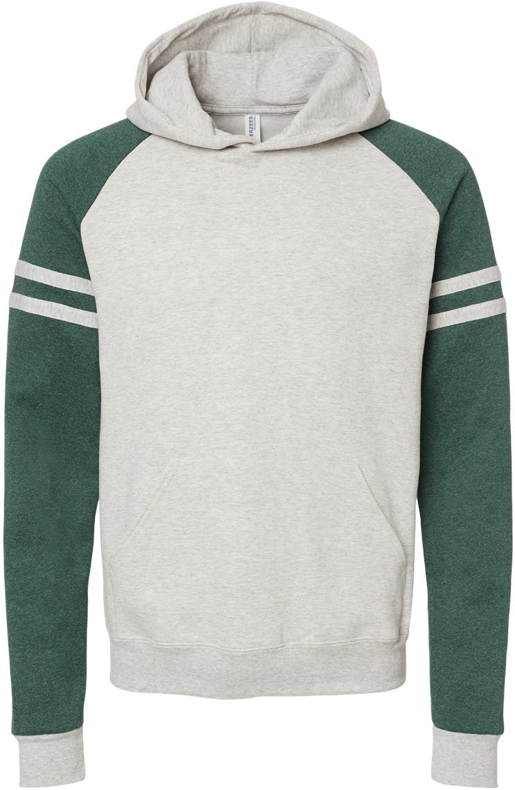 Jerzees Nublend Varsity Colorblocked Raglan Hooded Sweatshirt