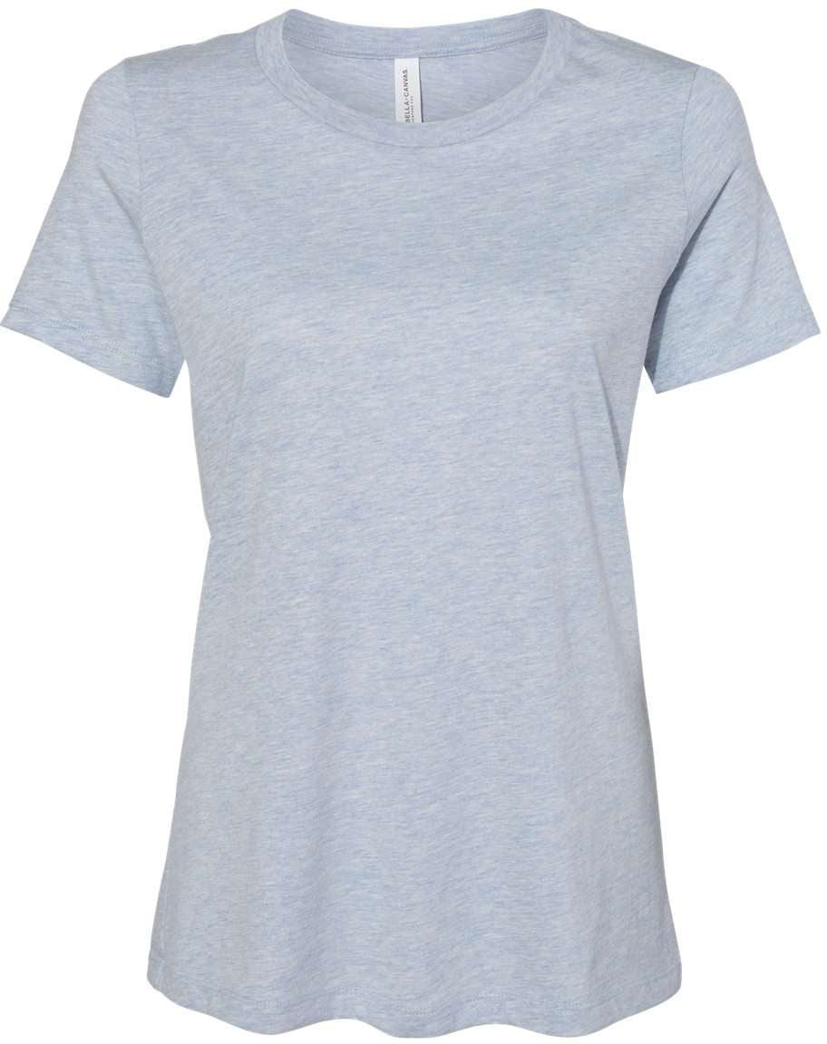 Bella+Canvas Womenâs Relaxed Fit Heather CVC Tee