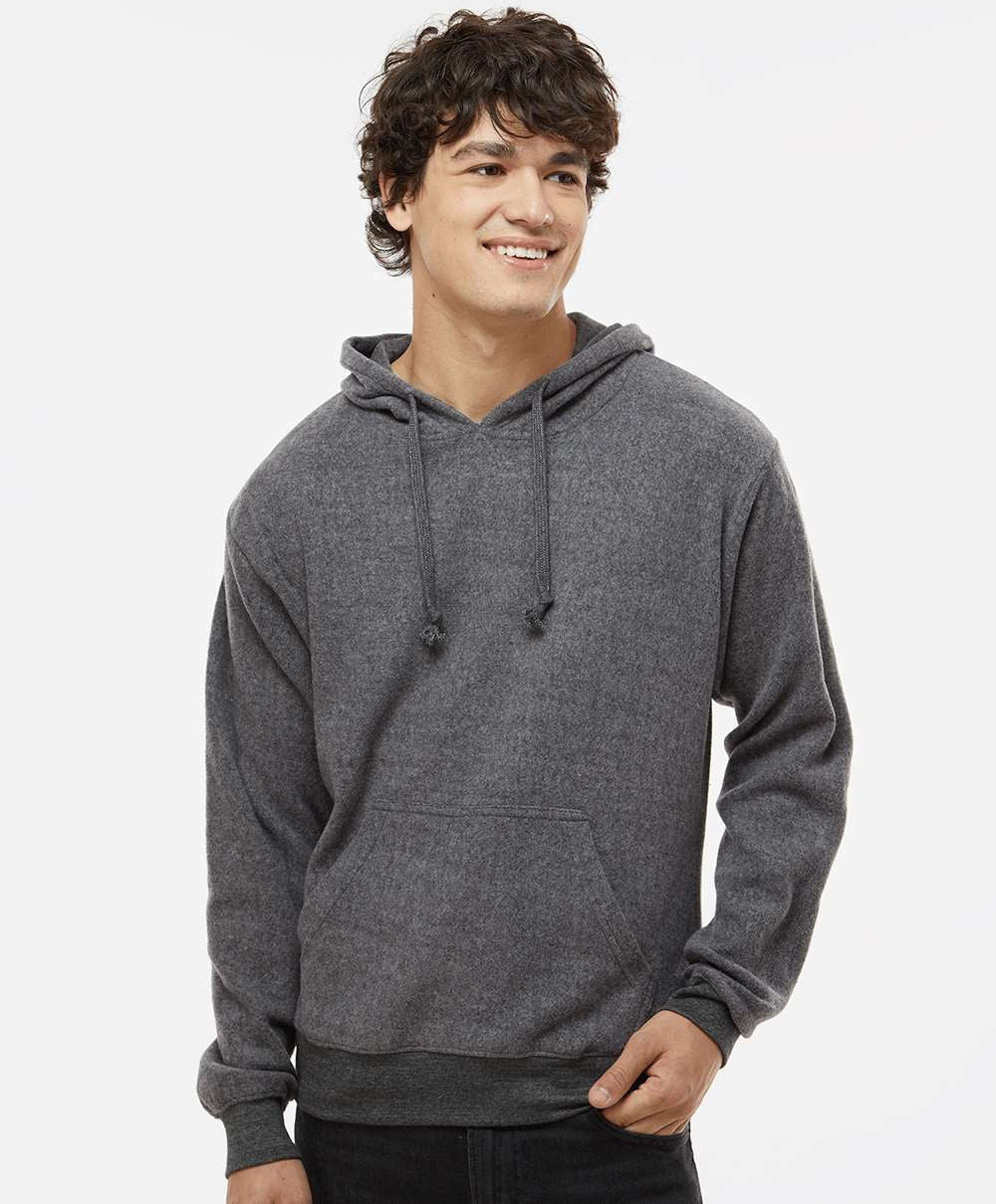 J. America Flip Side Fleece Hooded Pullover