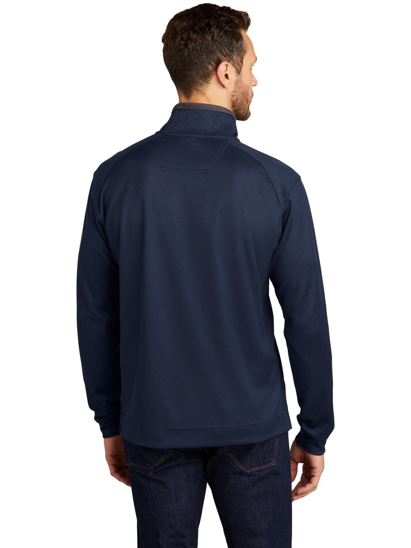 OUTLET-Port Authority Heavyweight Vertical Texture 1/4 Zip Pullover