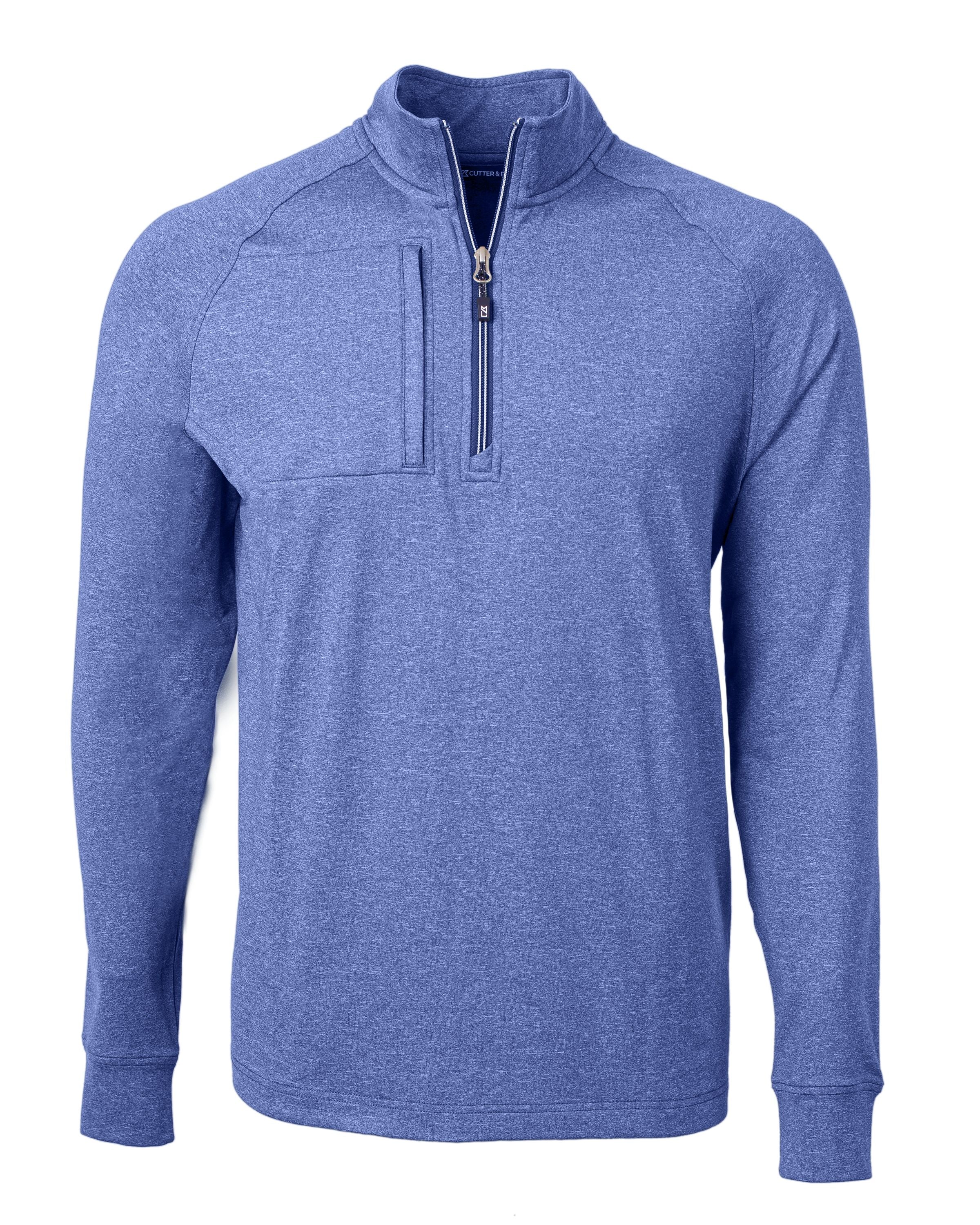 Cutter & Buck Adapt Eco Knit Heather Quarter Zip Pullover