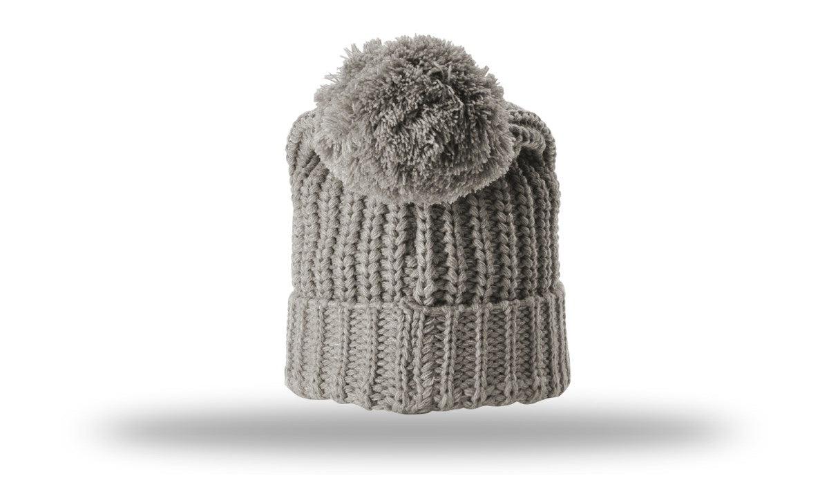Richardson Chunk Cable Beanie W/ Cuff & Pom