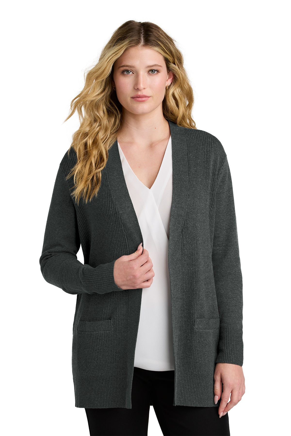 Port Authority Ladies Easy Care Open-Front Cardigan Sweater