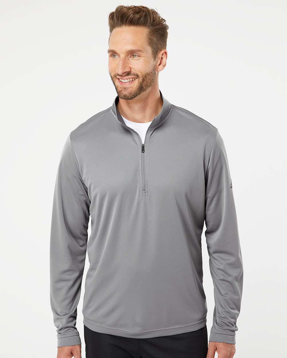 OUTLET-Adidas Lightweight Quarter-Zip Pullover