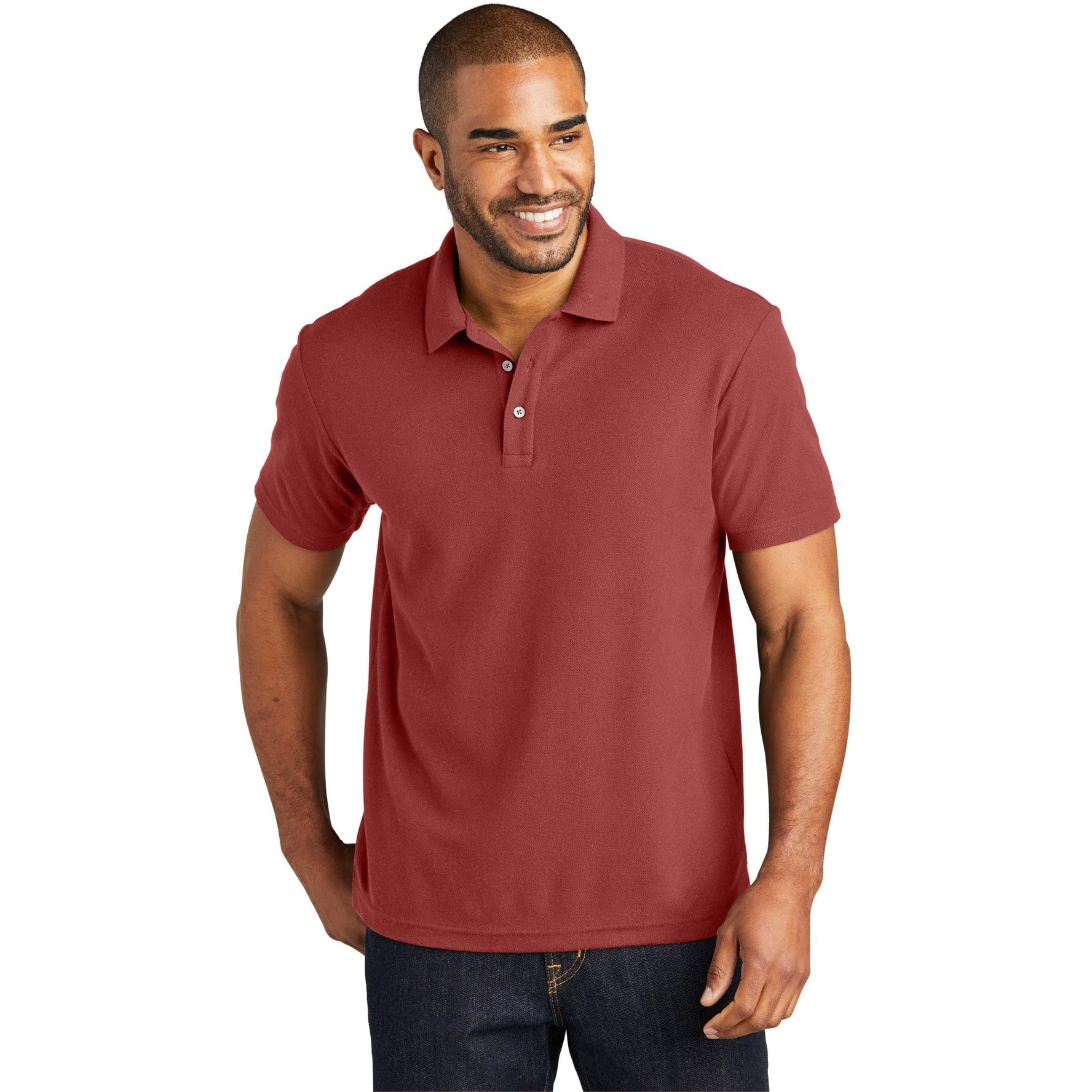 OUTLET-Port Authority C-Free Cotton Blend Pique Polo