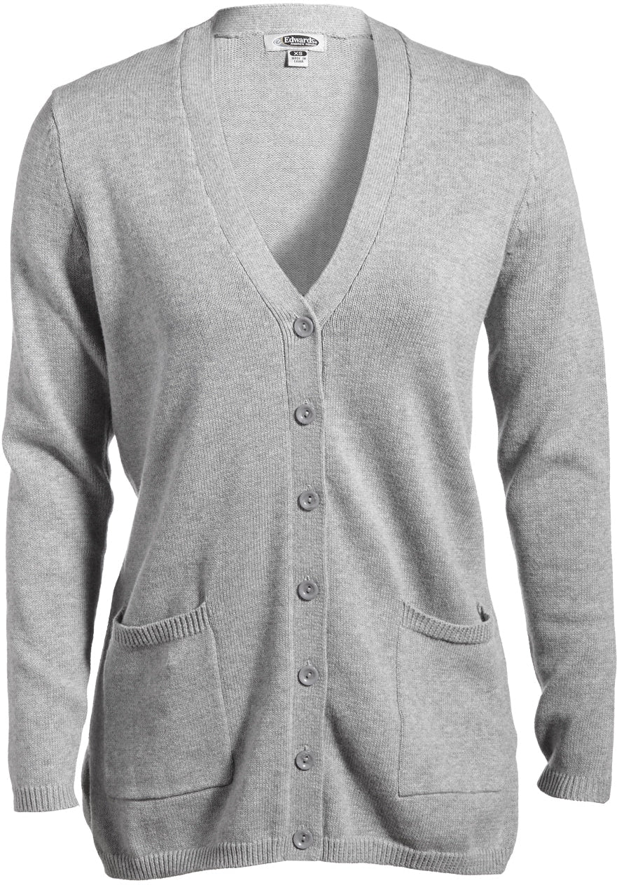 OUTLET-Edwards Ladies V-Neck Long Cardigan Sweater