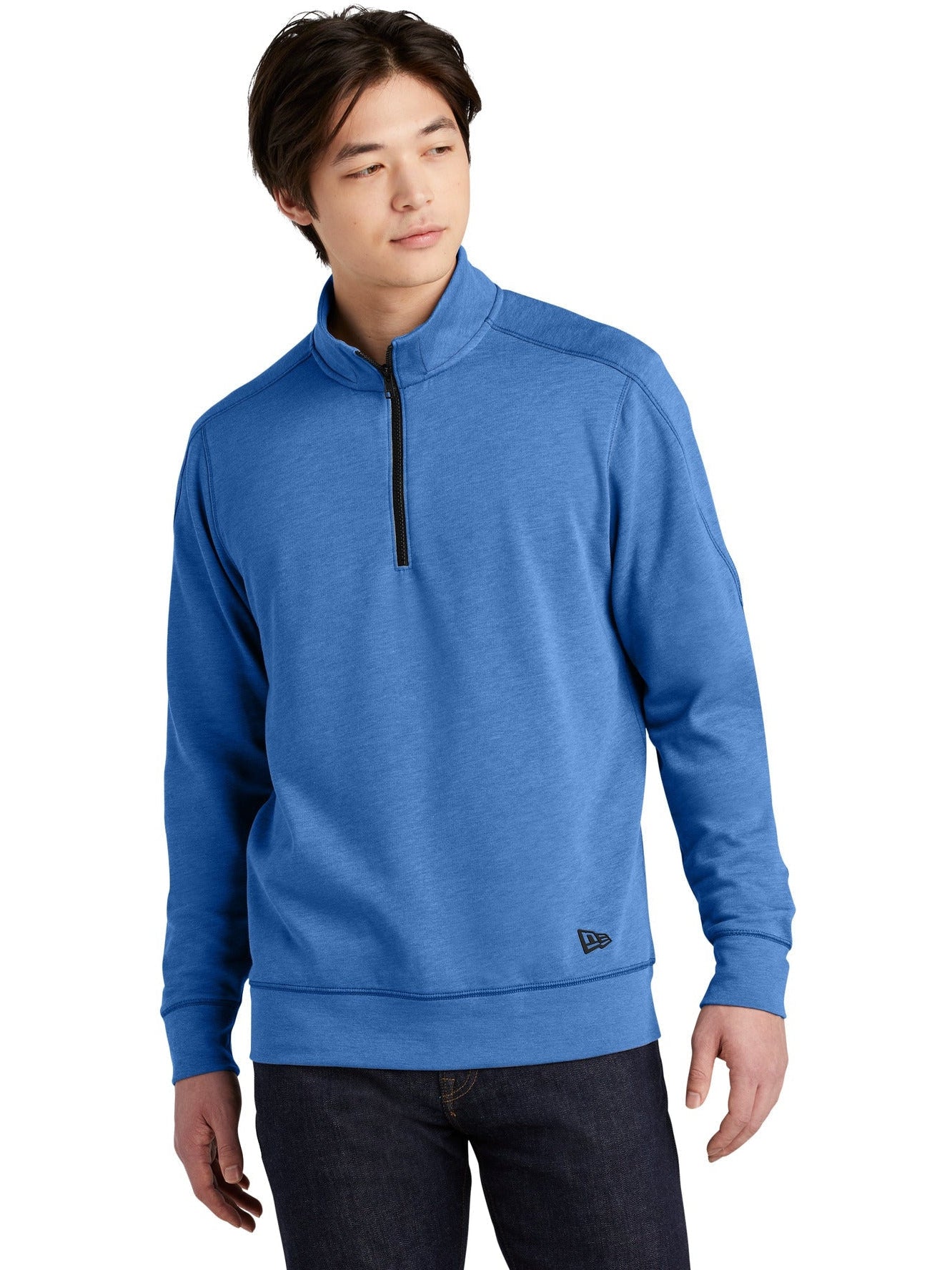 OUTLET-New Era Tri-Blend Fleece 1/4-Zip Pullover