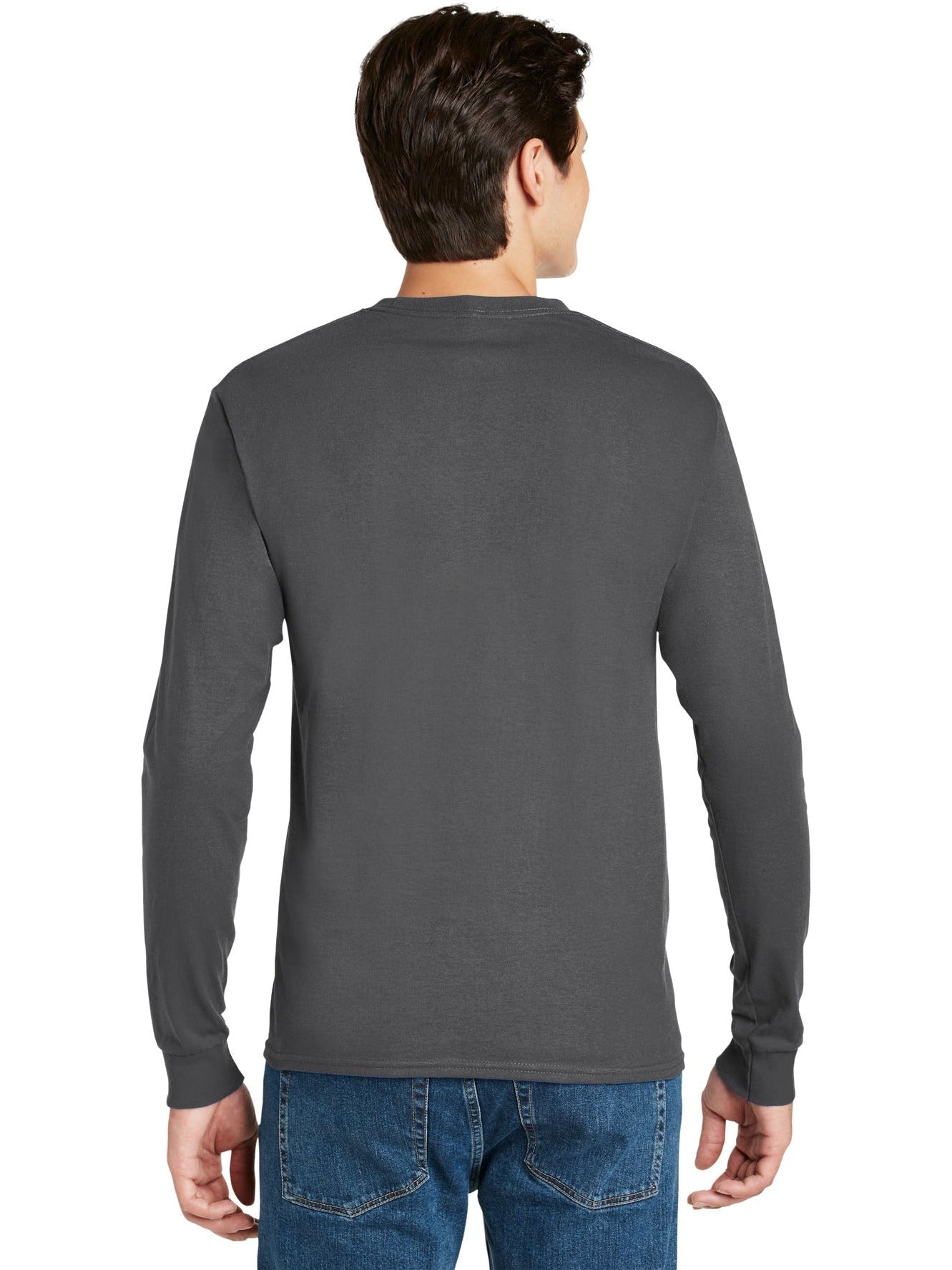 OUTLET-HanesAuthentic100% Cotton Long Sleeve T-Shirt