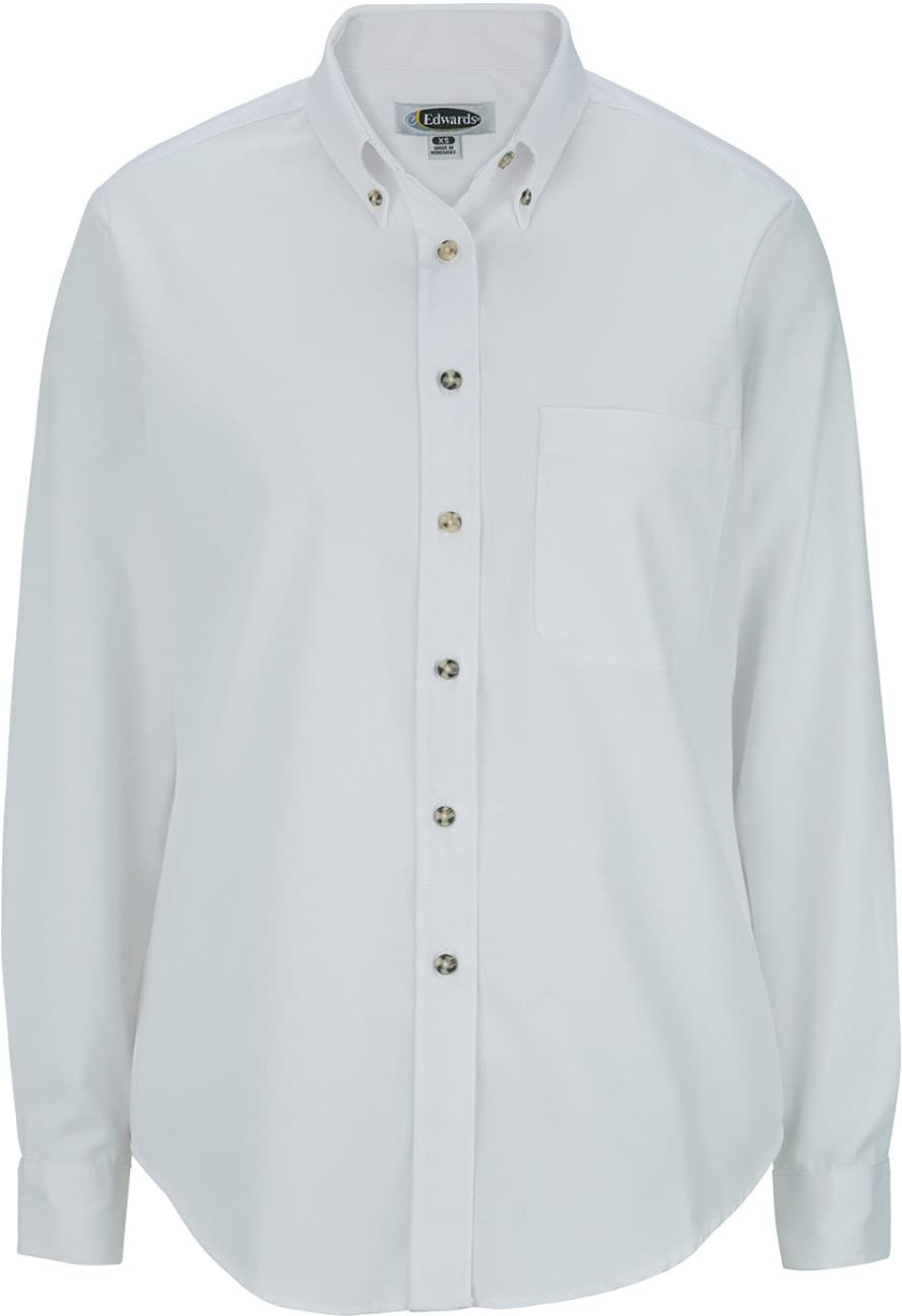 Edwards Ladies Easy Care Long Sleeve Poplin Shirt