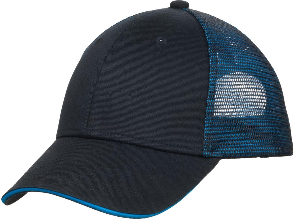 OUTLET-Port Authority Double Mesh Snapback Sandwich Cap