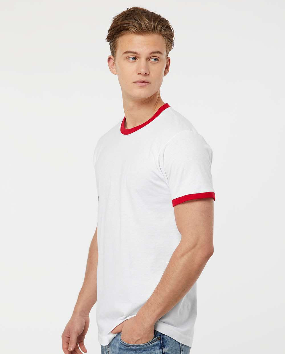 Tultex Unisex Fine Jersey Ringer T-Shirt