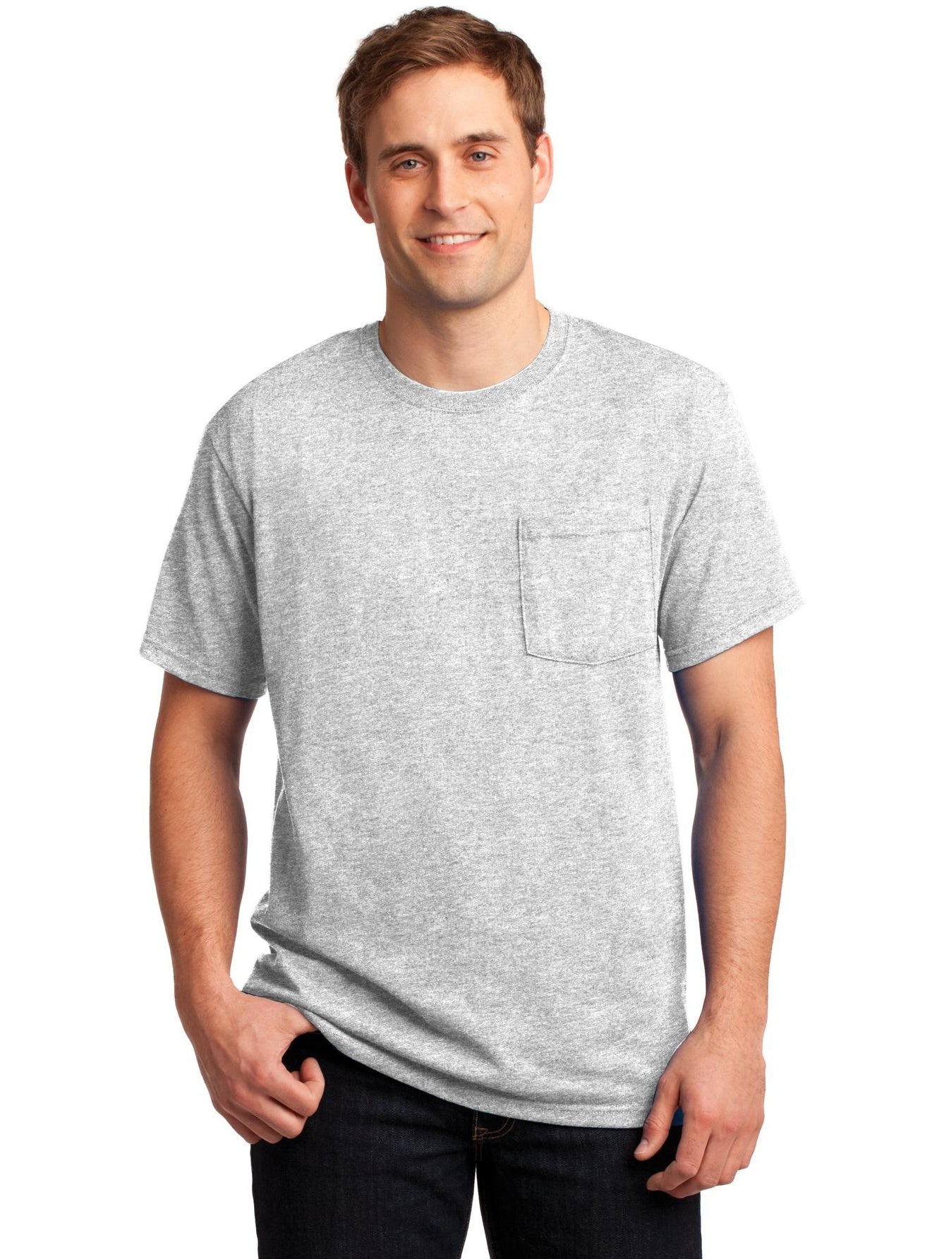 OUTLET-Jerzees Dri-PowerActive 50/50 Cotton/Poly Pocket T-Shirt