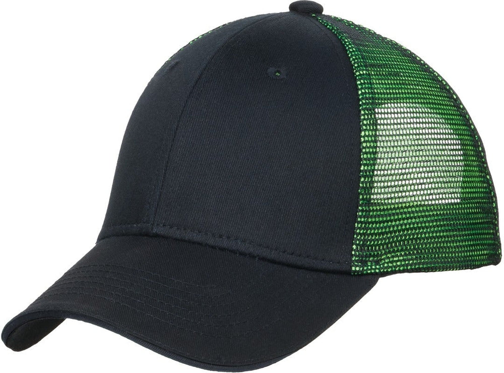 OUTLET-Port Authority Double Mesh Snapback Sandwich Cap